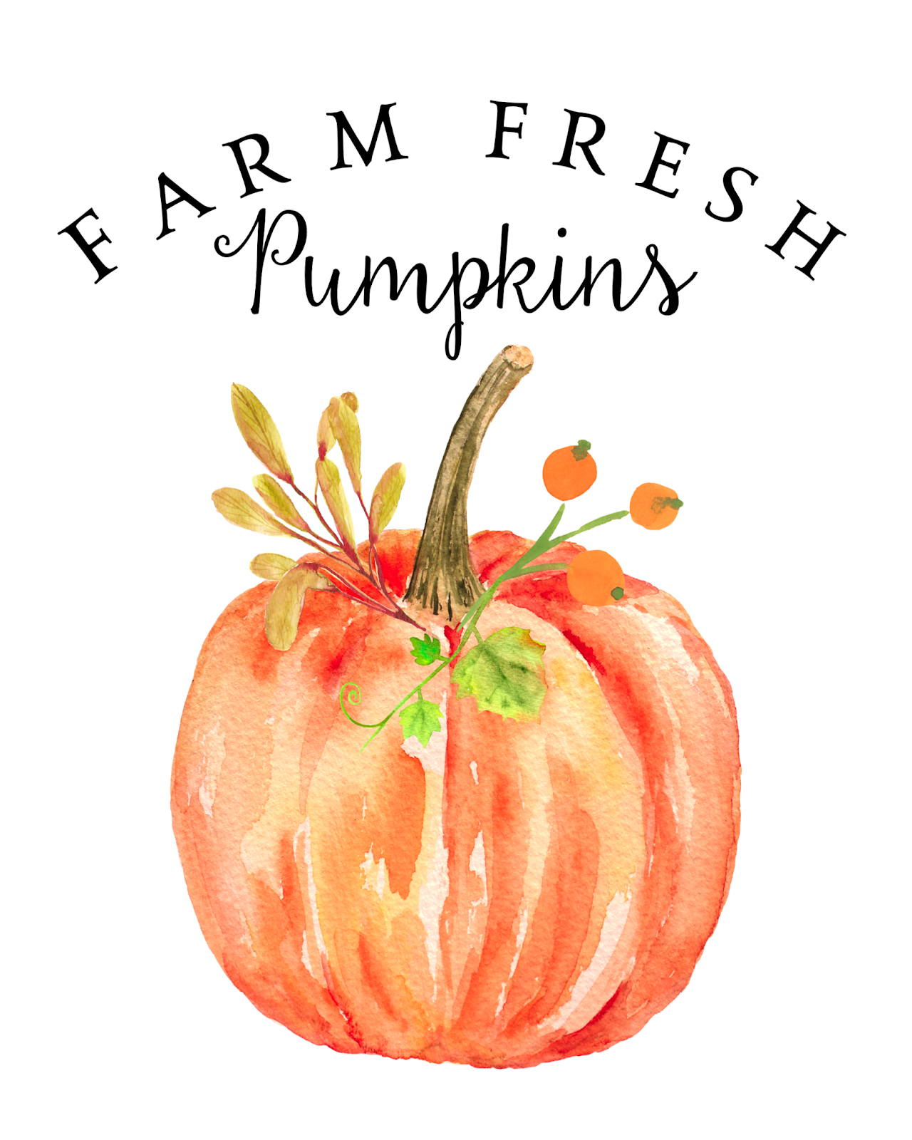 Our Hopeful Home: Free Fall Printables: Farm Fresh Pumpkins And within Farm Fresh Pumpkins Free Printable