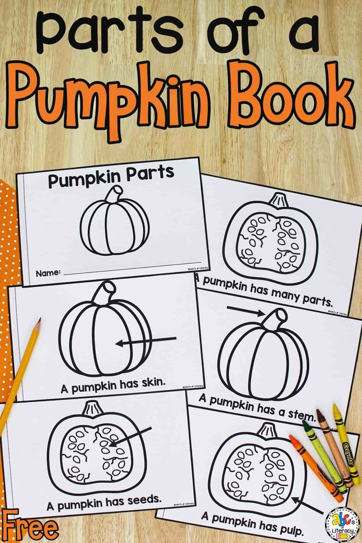 Parts Of A Pumpkin Book: Printable Book For Beginning Readers for Free Printable Pumpkin Books For Preschoolers