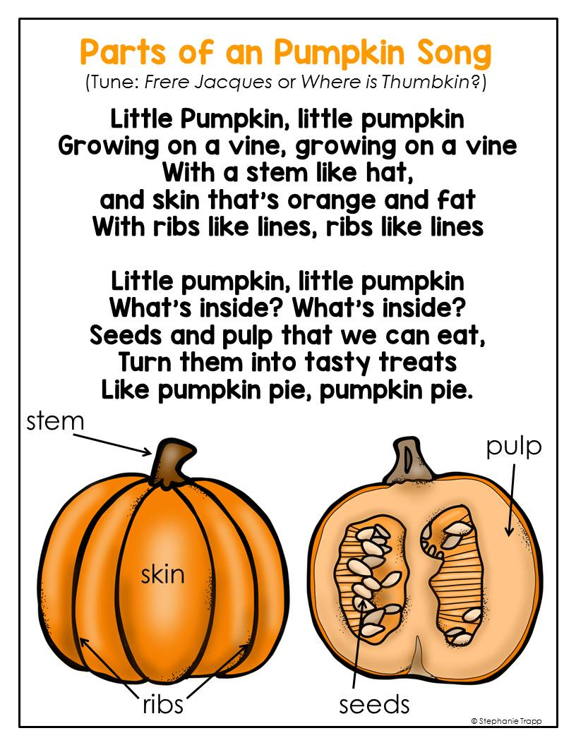Parts Of A Pumpkin Free Printable - Primary Theme Park intended for Pumpkin Parts Free Printable