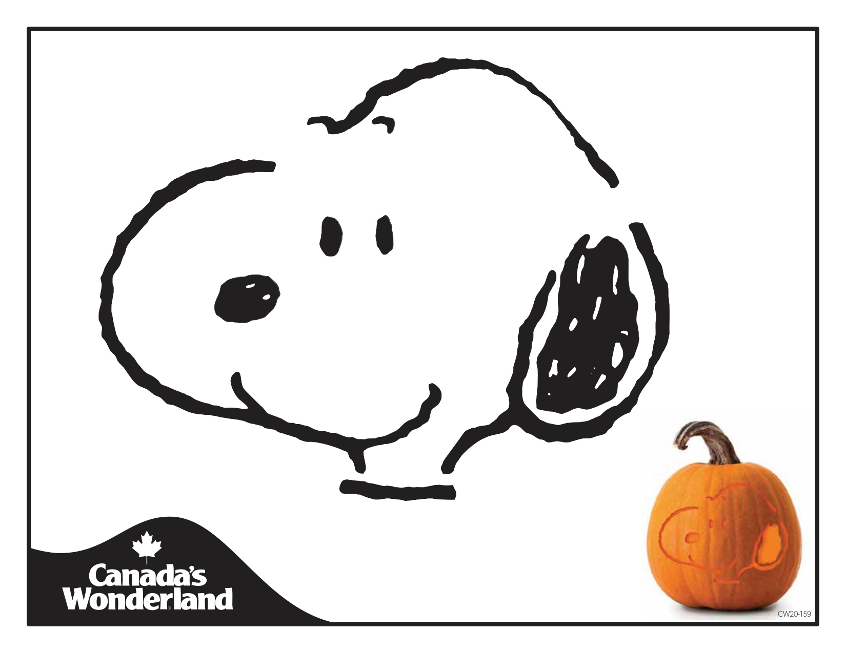 Peanuts/Charlie Brown: Snoopy (Free Pumpkin Stencil - Pumpkin in Snoopy Pumpkin Templates Printable