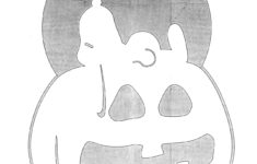 Peanuts/Charlie Brown: Snoopy (Pumpkin Stencil - Pumpkin Pattern intended for Snoopy Pumpkin Templates Printable