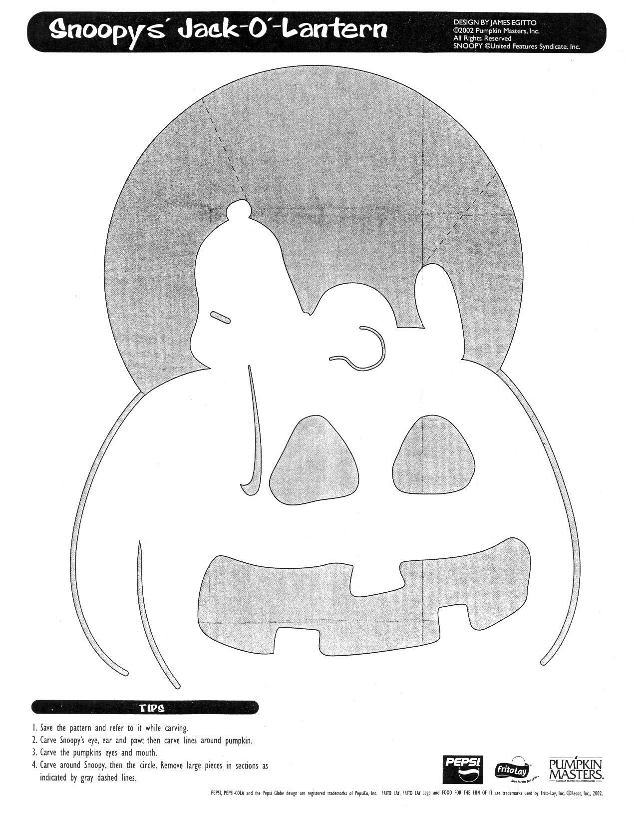 Peanuts/Charlie Brown: Snoopy (Pumpkin Stencil - Pumpkin Pattern within Printable Charlie Brown Pumpkin Carving