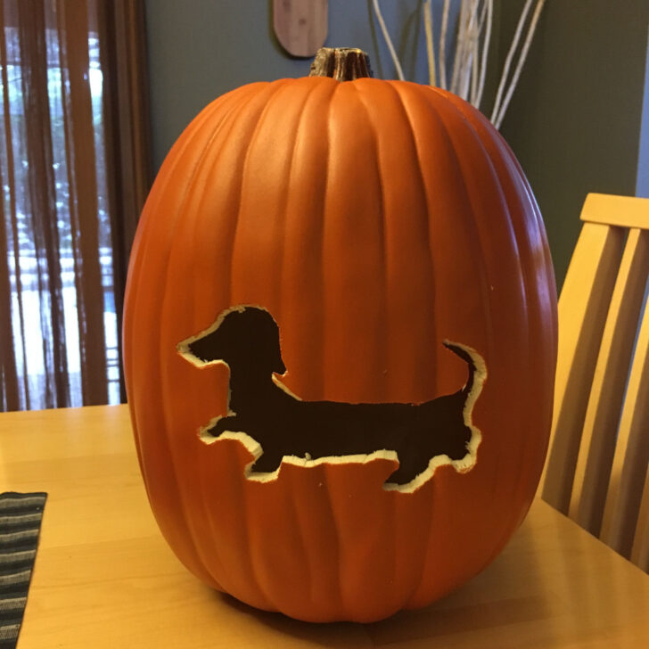 Free Printable Dachshund Pumpkin Stencil