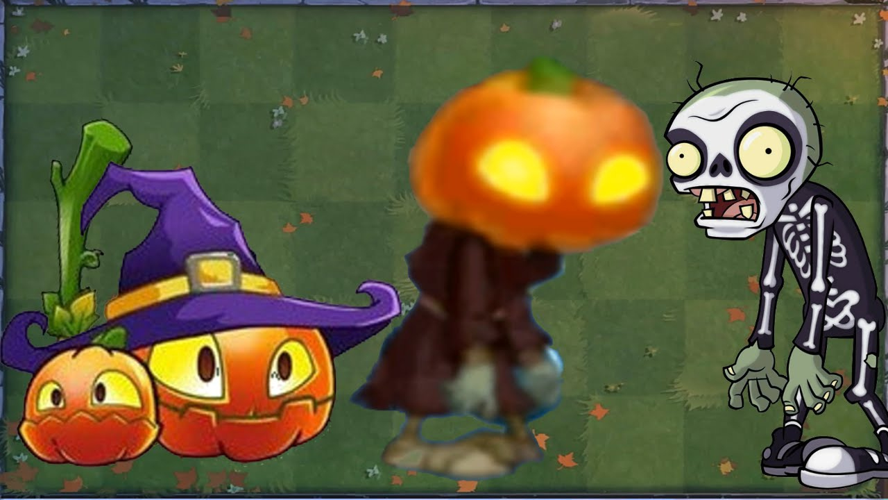 Plants Vs. Zombies 2 - New Hallowen 2015 Plant - Pumpkin Witch [4K 60Fps] within Plants Vs Zombies 2 Pumpkin