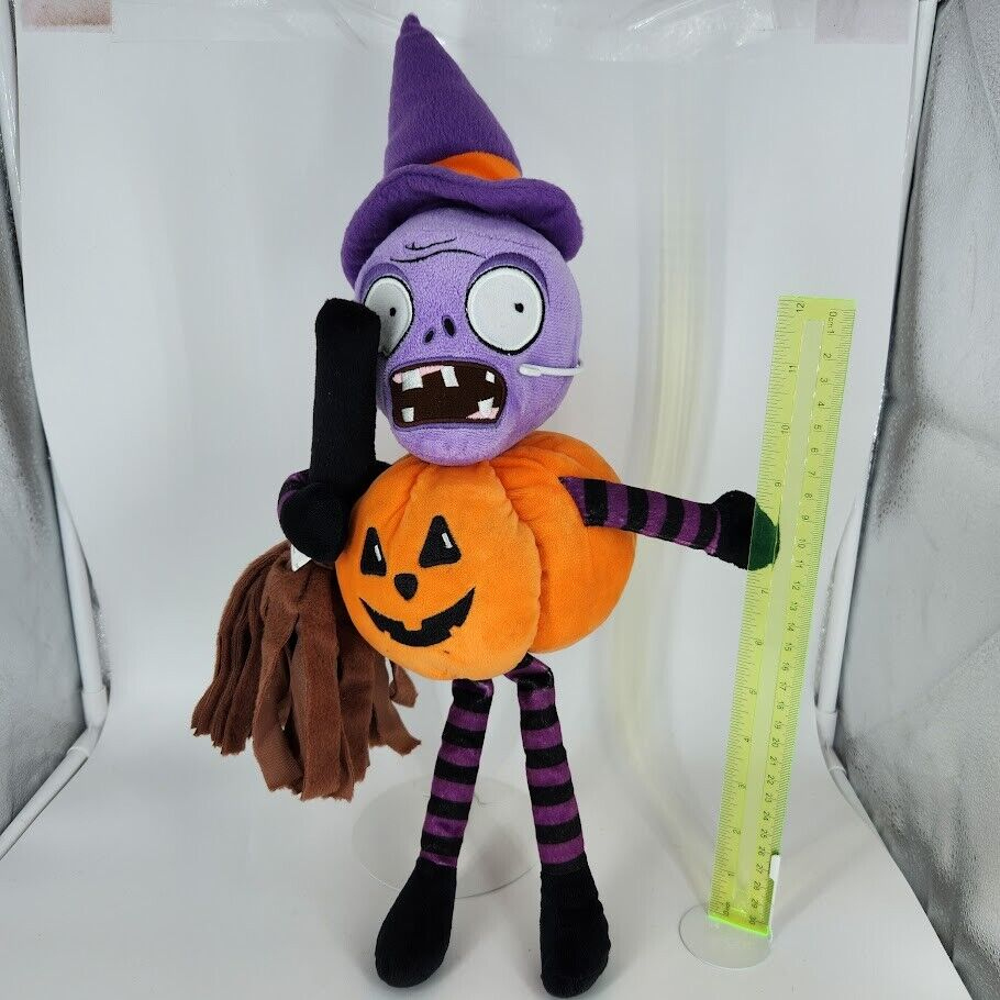 Plants Vs Zombies Pvz Plush Custom Halloween Pumpkin Witch Zombie with regard to Plants Vs Zombies Pumpkin Plush