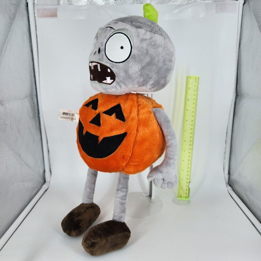 Plants Vs Zombies Pvz Plush Custom Halloween Pumpkin Zombie High throughout Plants Vs Zombies Pumpkin Plush