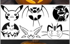 Pokemon Pumpkin Carving Stencils: Over 100 Free Printable Pdfs regarding Pokemon Pumpkin Carving Patterns Free Printable