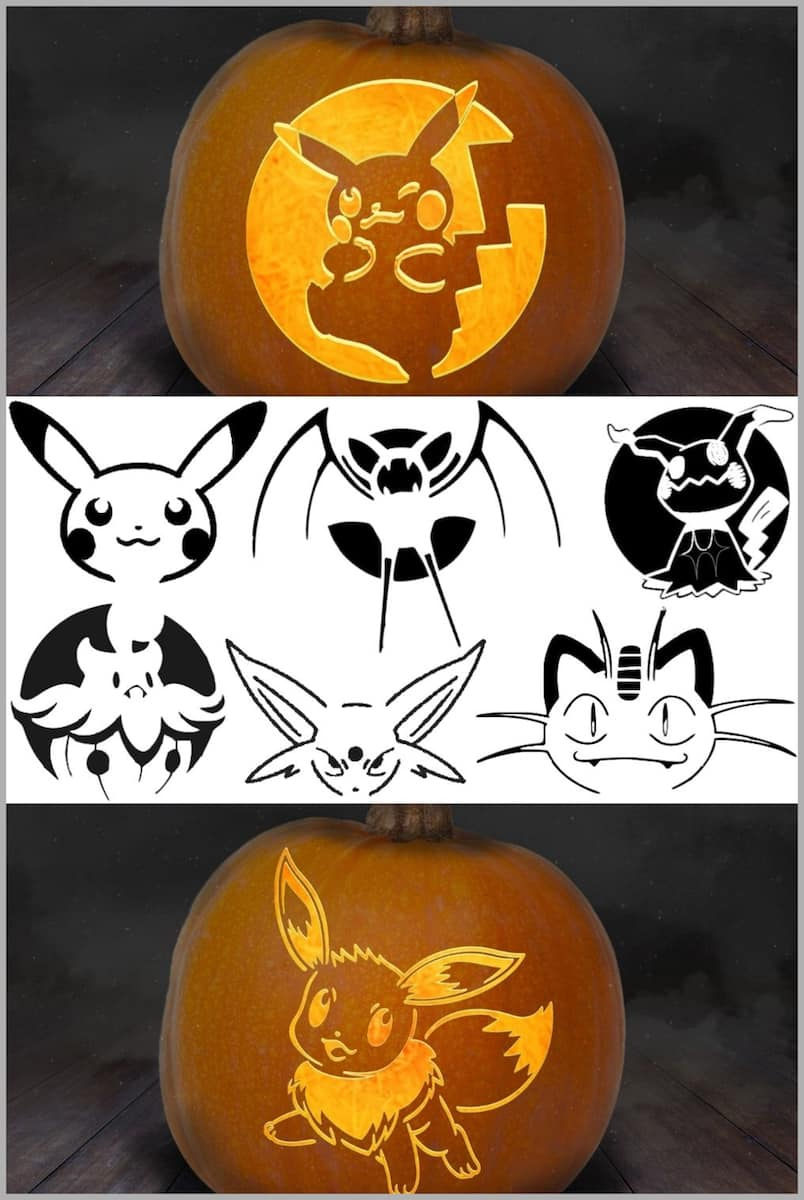 Pokemon Pumpkin Carving Stencils: Over 100 Free Printable Pdfs regarding Pokemon Pumpkin Carving Patterns Free Printable