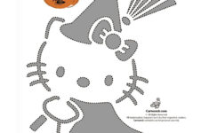 Pomysły Z Tablicy Halloween: 7 | Rzeczy Na Halloween, Wycinanie throughout Hello Kitty Pumpkin Template Printable