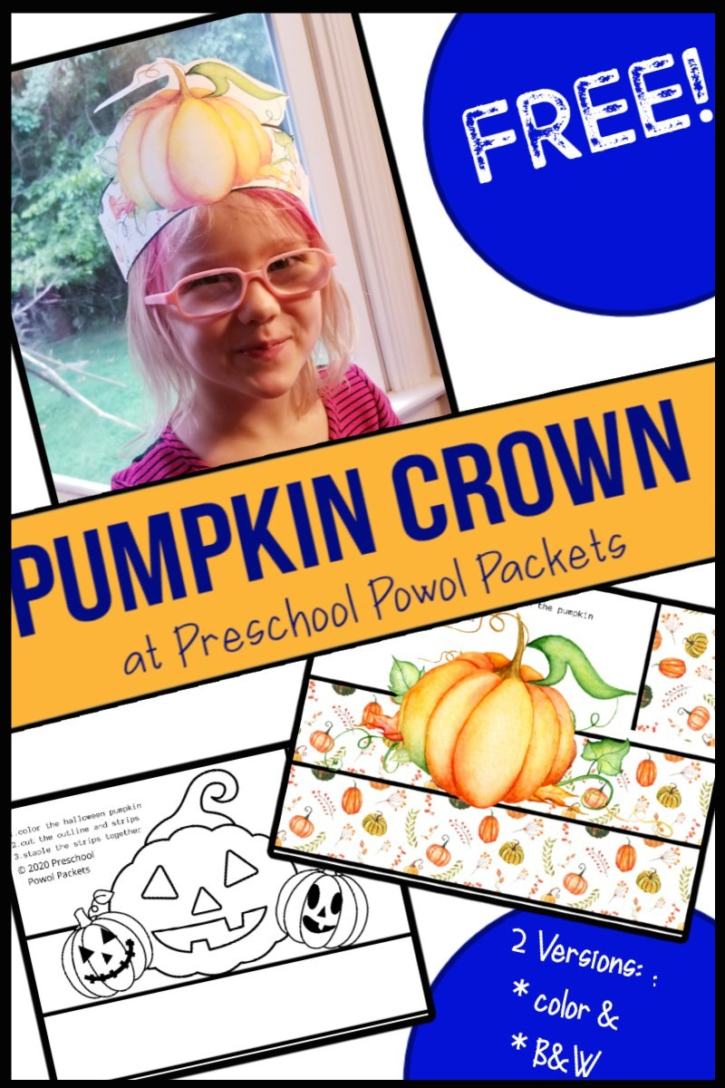 Preschool Pumpkin Crown Craft with regard to Pumpkin Crown Printable Free