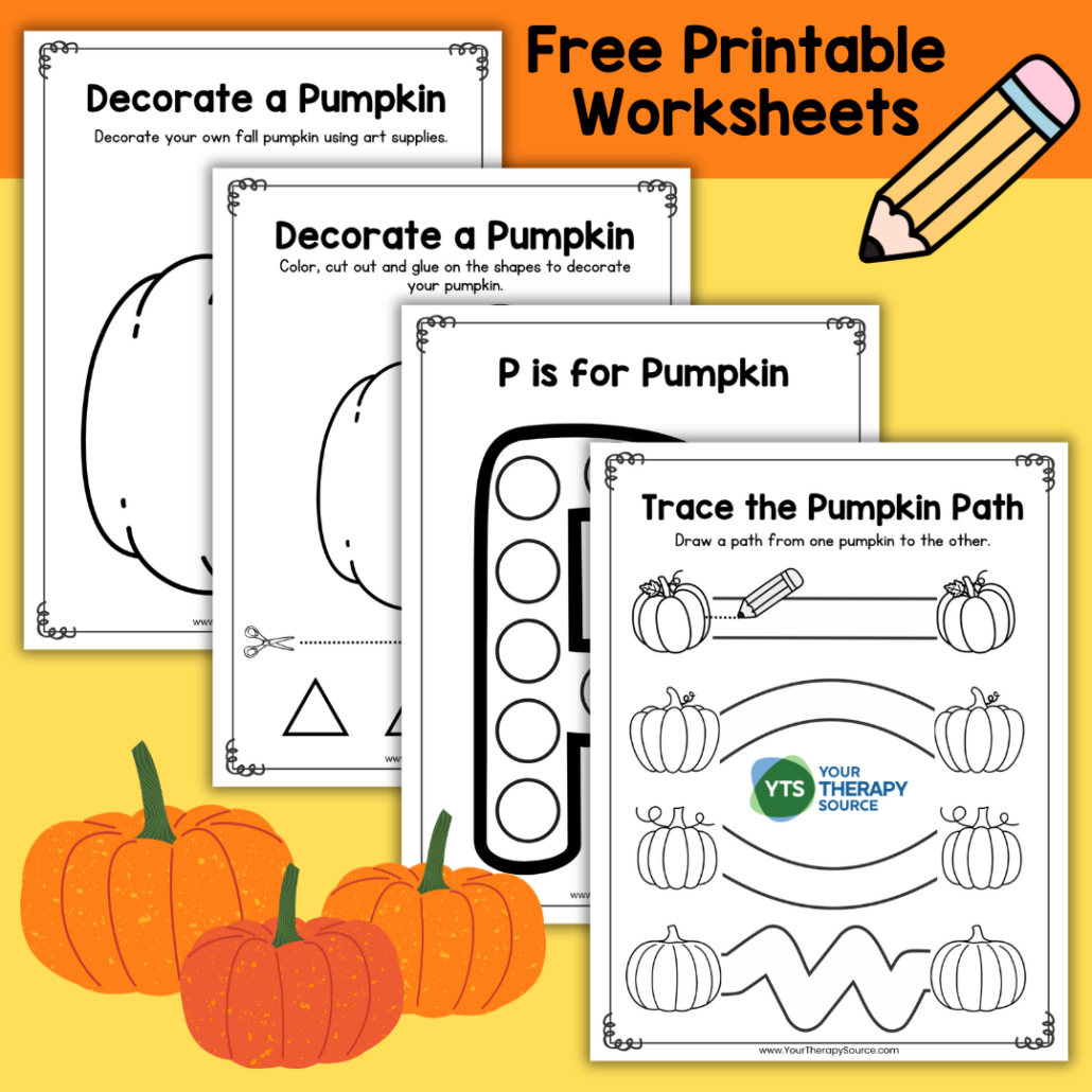 Preschool Pumpkin Worksheets - Free Printable Packet - Your intended for Pumpkin Printable Activities For Preschoolers