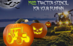 Print Your Free Tractor Stencil For Your Pumpkin - Tuckwells intended for Tractor Pumpkin Stencil Printable