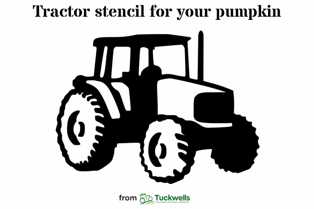 Print Your Free Tractor Stencil For Your Pumpkin - Tuckwells within Free Printable Tractor Pumpkin Stencil