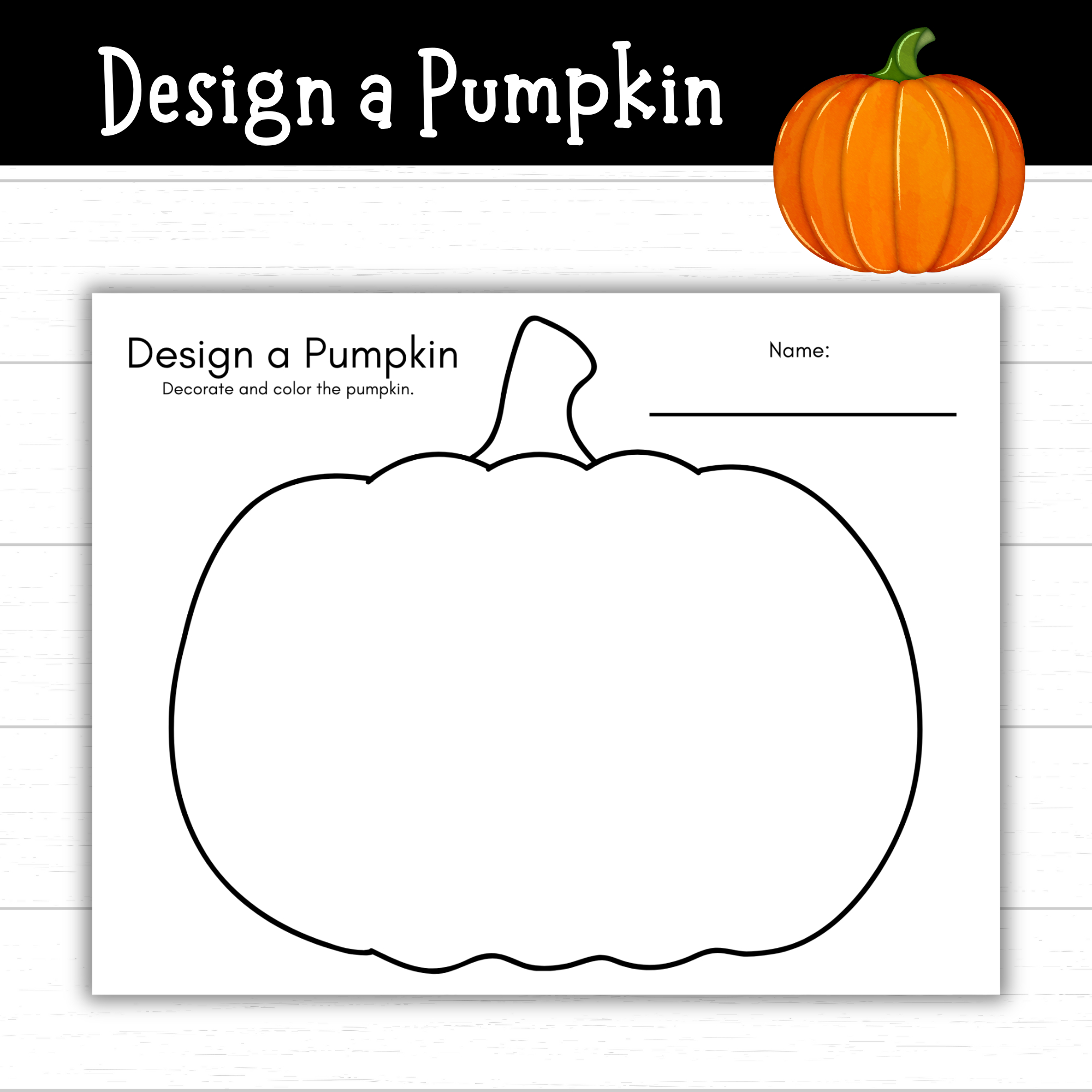 Printable Design A Pumpkin Activity - Mom. Wife. Busy Life. within Printable Pumpkin To Decorate