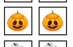 Printable Jack O Lantern Memory Card Game - Free Printable Game inside Pumpkin Memory Game Printable