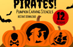 Printable Pirate Pumpkin Carving Stencils For Halloween | 12 pertaining to Printable Pirate Pumpkin Stencil