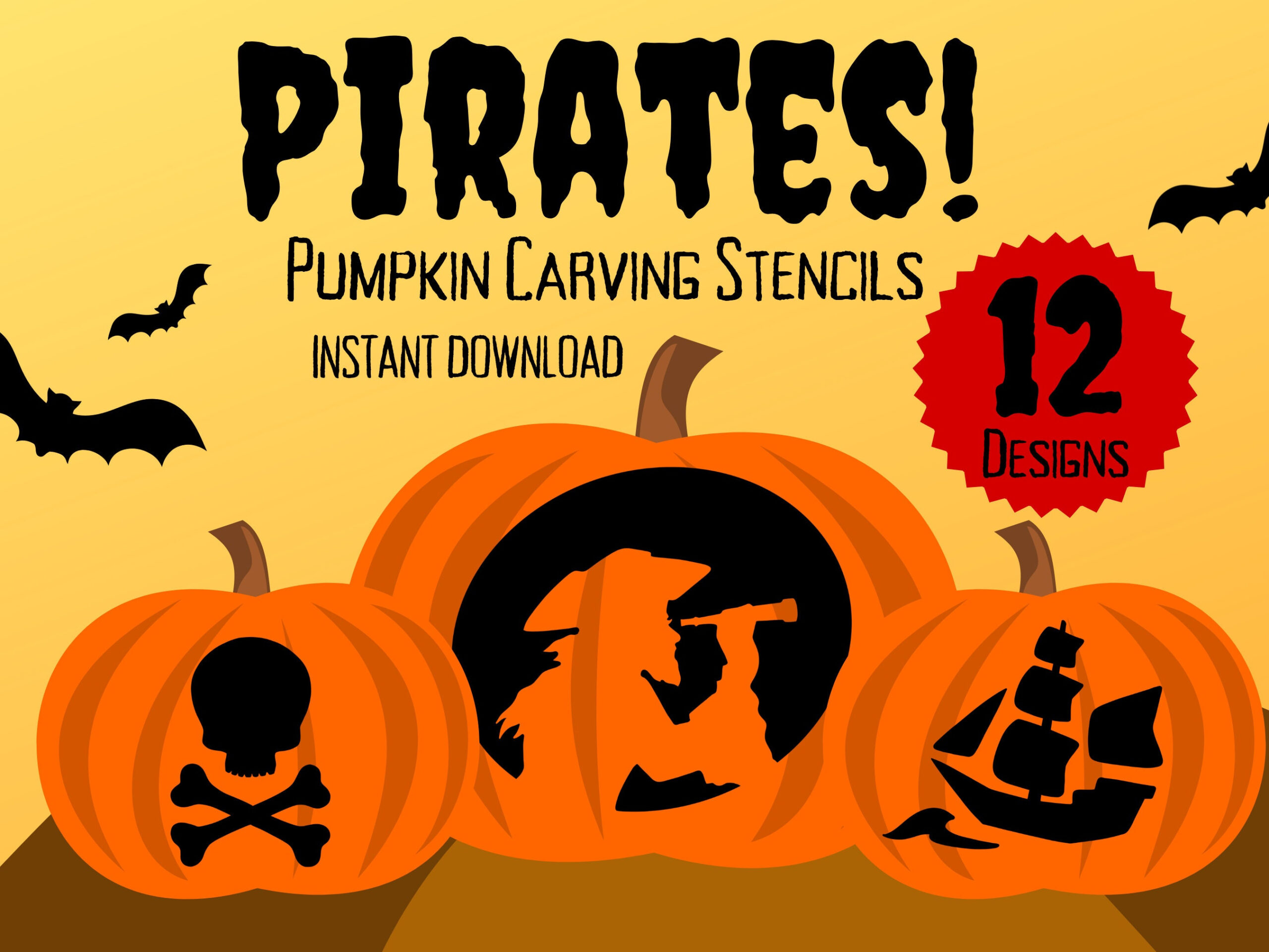 Printable Pirate Pumpkin Carving Stencils For Halloween | 12 pertaining to Printable Pirate Pumpkin Stencil