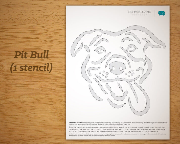 Bulldog Pumpkin Stencil Printable Bulldog Pumpkin Stencil Printable