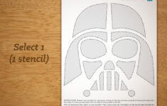 Printable Pumpkin Carving Pattern: Star Wars, Darth Vader - Etsy for Printable Star Wars Pumpkin Stencils