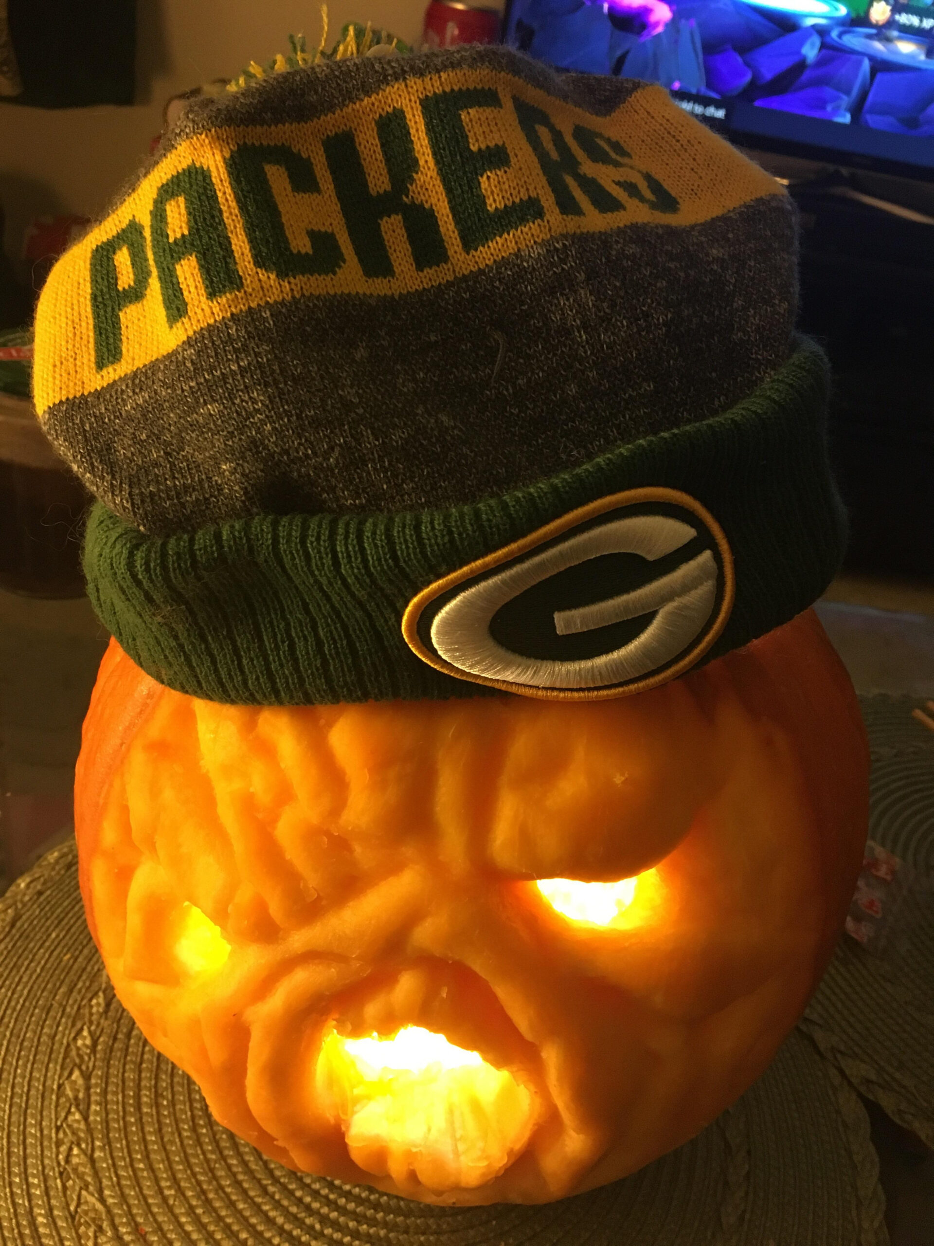 Pumpkin Carving, Go Pack Go!! Hope You Had A Nice Bye Week pertaining to Green Bay Packers Pumpkin Stencil Printable
