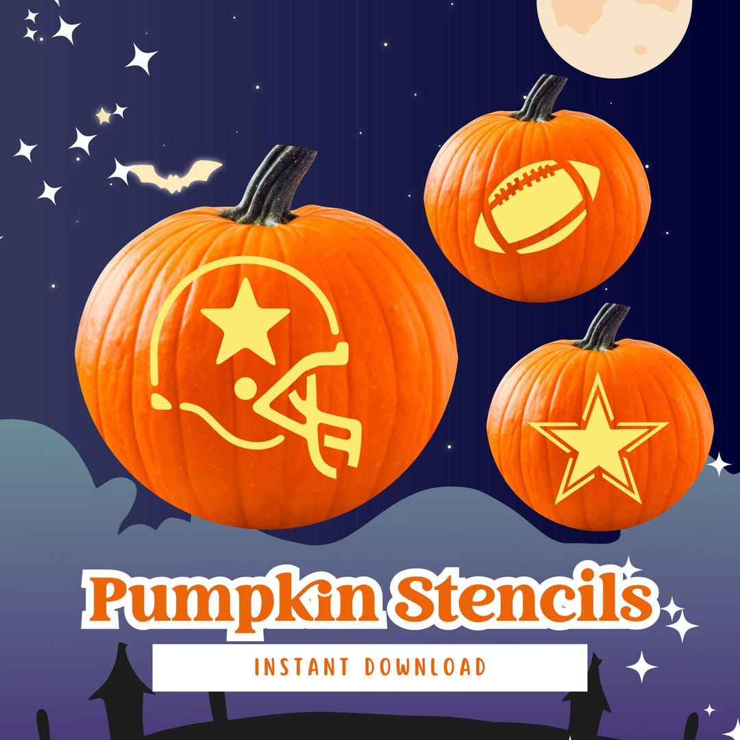 Pumpkin Carving Stencil: Dallas Cowboys Printable Pumpkin Stencil with regard to Printable Dallas Cowboys Pumpkin Stencils