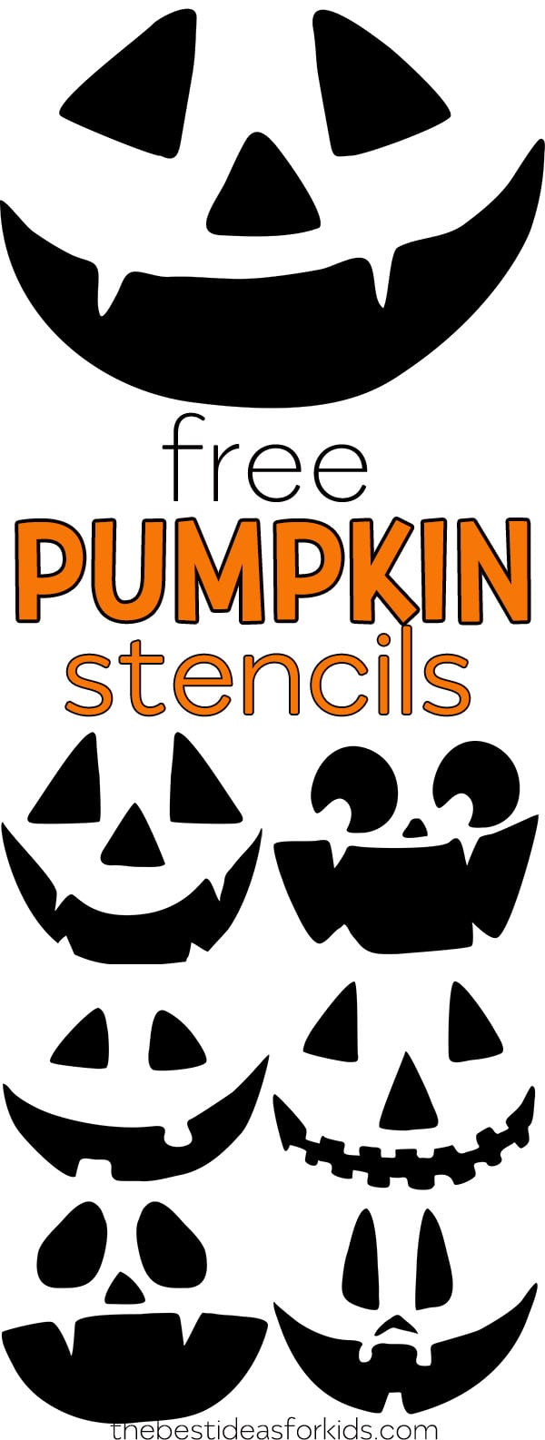 Pumpkin Carving Stencils (Free Printables) - The Best Ideas For Kids for Printable Pumpkin Stencils For Painting