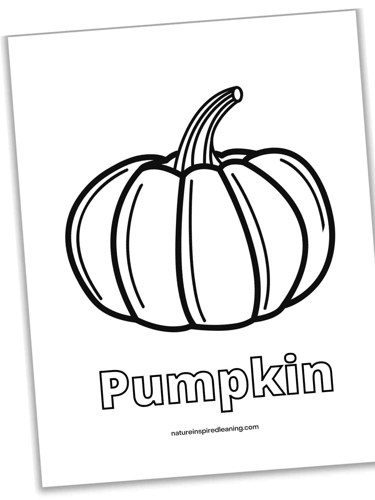 Pumpkin Coloring Pages - Nature Inspired Learning intended for Black And White Pumpkin Printable