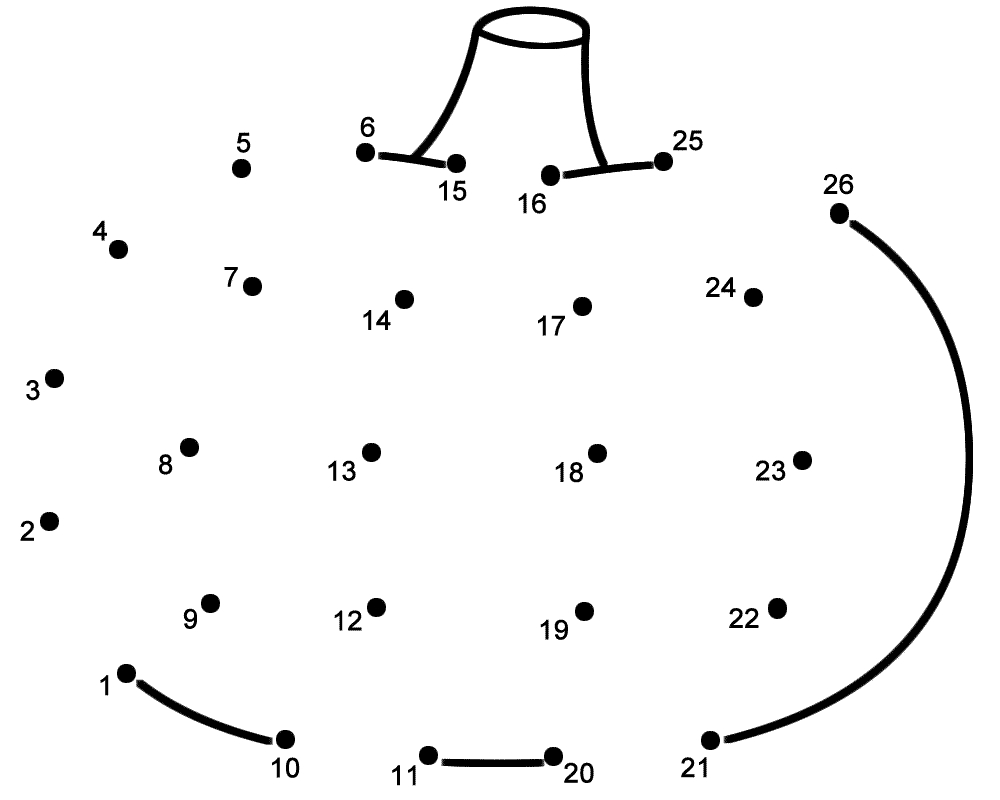 Pumpkin - Connect The Dots, Count1&amp;#039;S (Halloween) intended for Pumpkin Connect The Dots Printable
