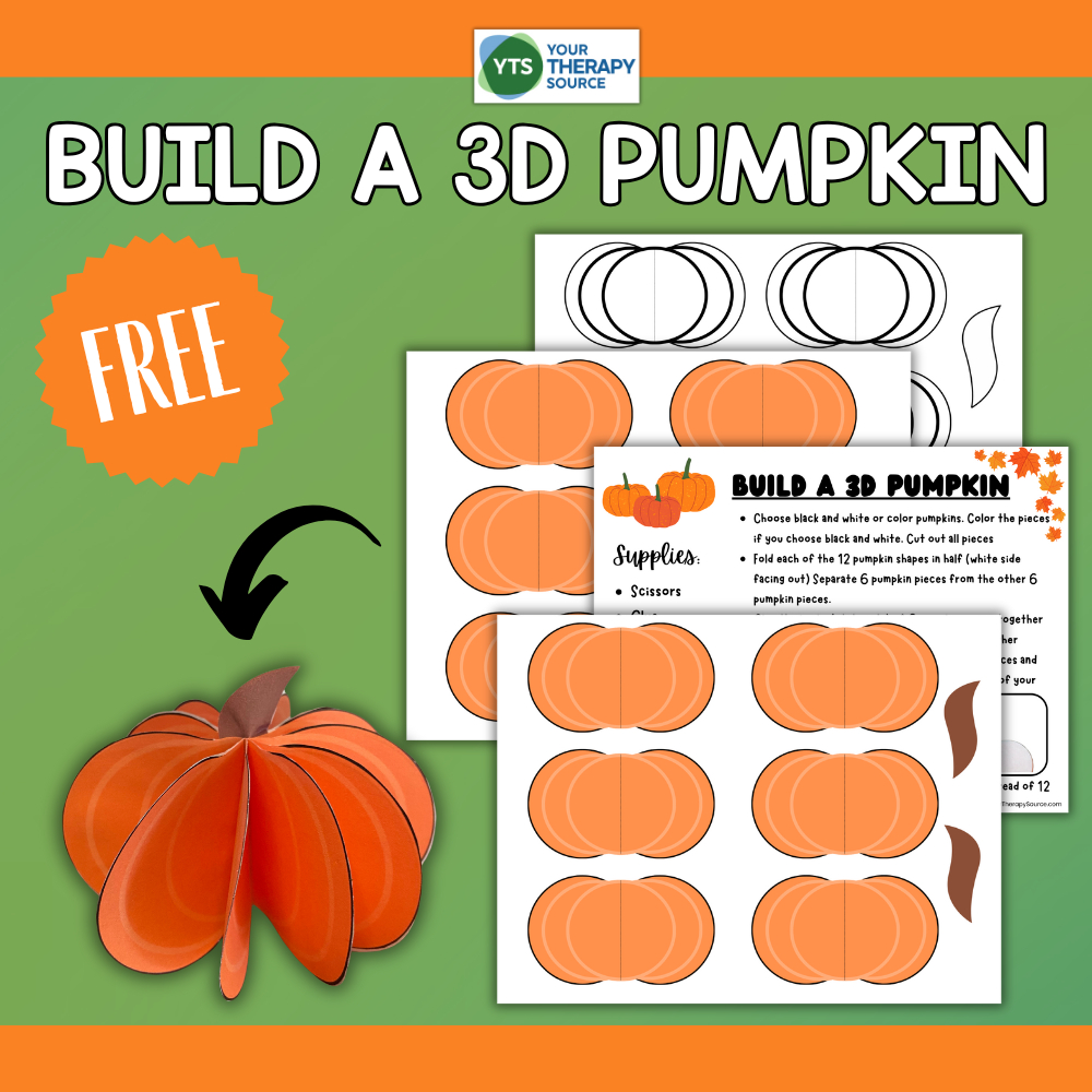 Pumpkin Craft For Kids - Free Printable - Your Therapy Source throughout Pumpkin Crafts For Kids Printable