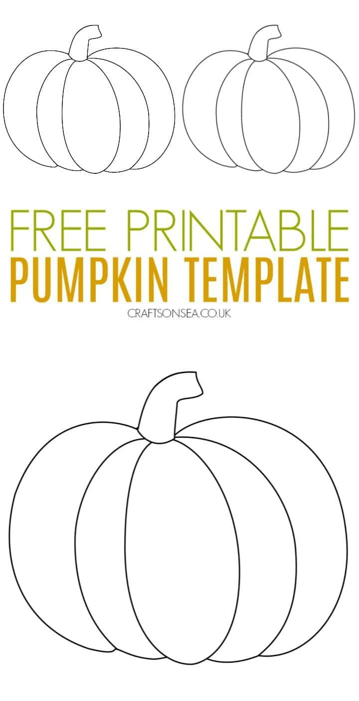 Pumpkin Craft Template (Free Printable Pdf) - Crafts On Sea with Pumpkin Crafts For Kids Printable