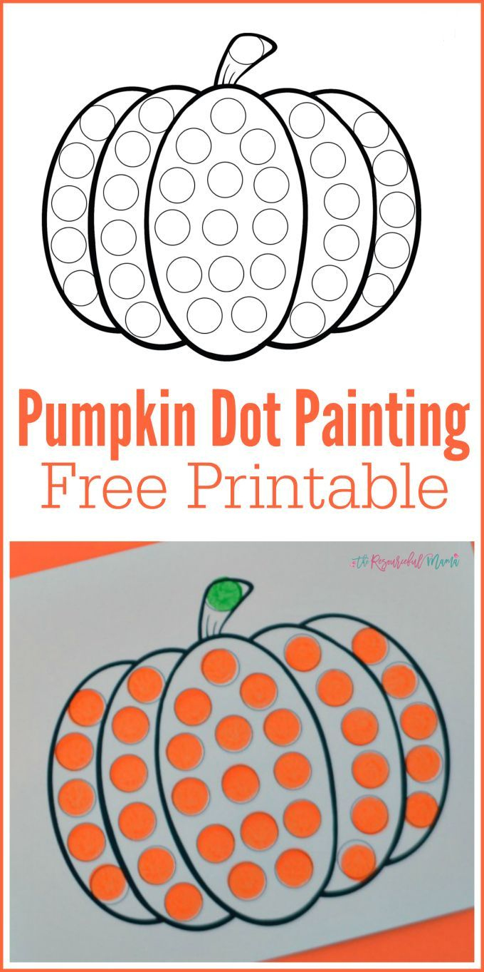 Pumpkin Do A Dot Worksheet in Free Printable Pumpkin Activities For Preschoolers