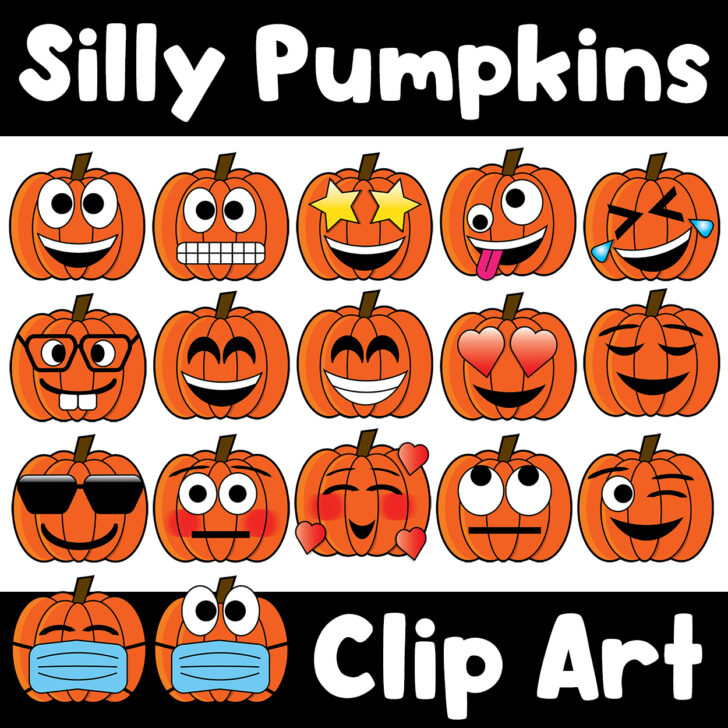 Printable Silly Pumpkin Faces