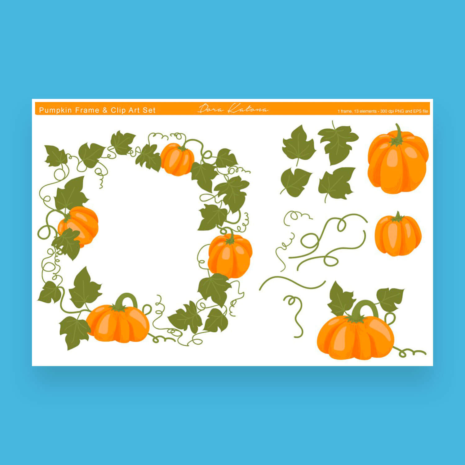 Pumpkin Frame And Clip Art for Pumpkin Picture Frame Printable