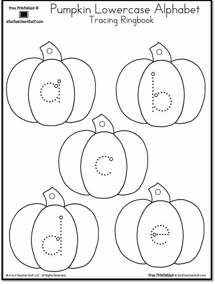 Free Printable Pumpkin Tracing Sheet