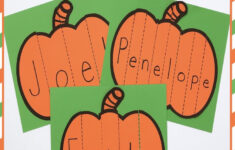 Pumpkin Name Activity throughout Printable Pumpkin Name Craft
