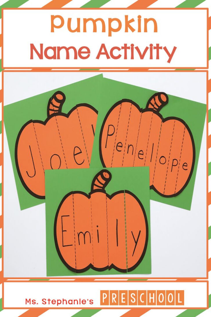 Printable Pumpkin Name Craft
