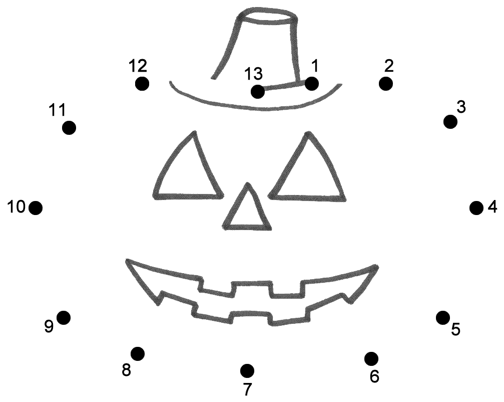 Pumpkin Or Jack-O-Lantern - Connect The Dots, Count1&amp;#039;S (Halloween) throughout Dot To Dot Pumpkin Printable