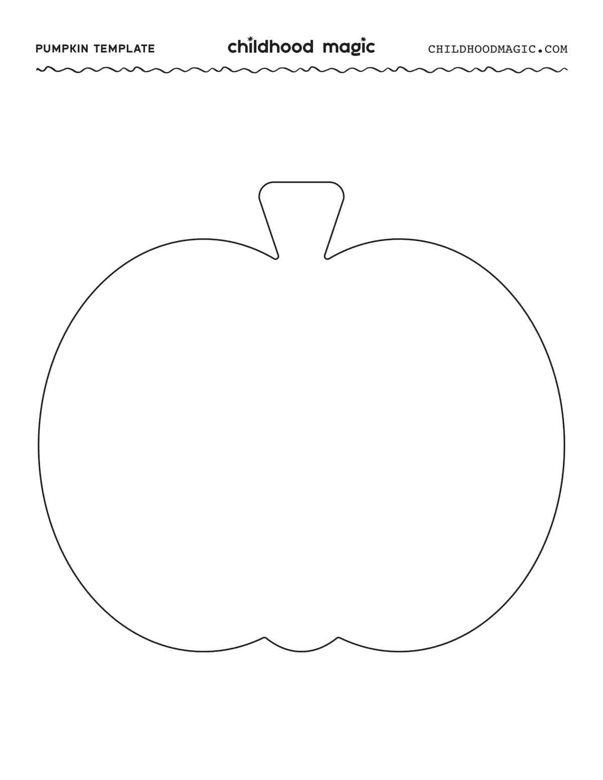 Pumpkin Outline - Childhood Magic inside Printable Pumpkins To Decorate