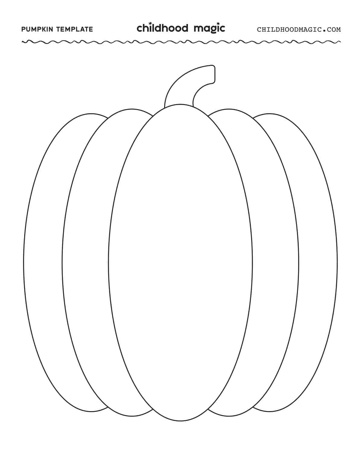 Pumpkin Outline - Childhood Magic pertaining to Free Printable Pumpkin Cutouts