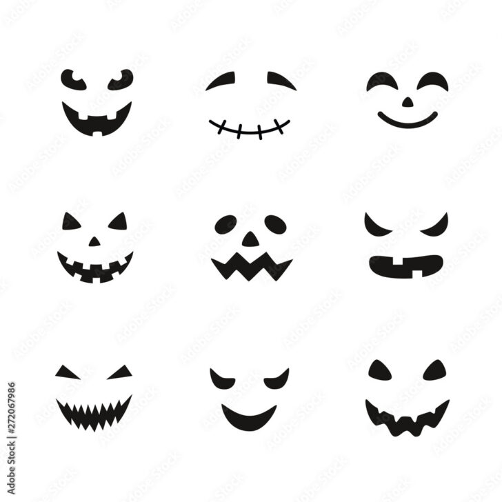 Pumpkin Eyes And Mouth Printable Pumpkin Eyes And Mouth Printable