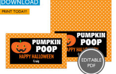 Pumpkin Poop Halloween Toppers - Party Peanut throughout Free Printable Pumpkin Poop Tags
