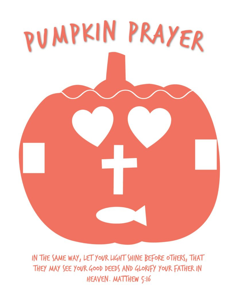 Pumpkin Prayer Poem (Free Printbale) Activity & Object Lesson For Kids inside Pumpkin Prayer Printable Free