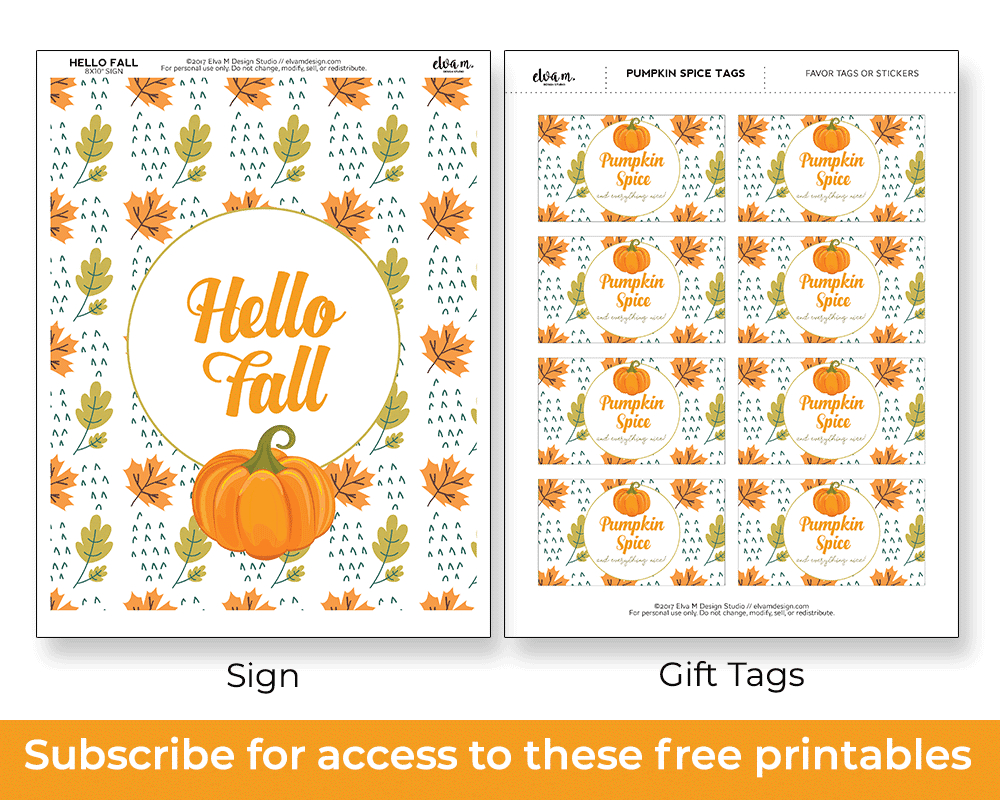 Pumpkin Spice And Everything Nice Free Fall Printables - Elva M with regard to Pumpkin Spice And Everything Nice Free Printable