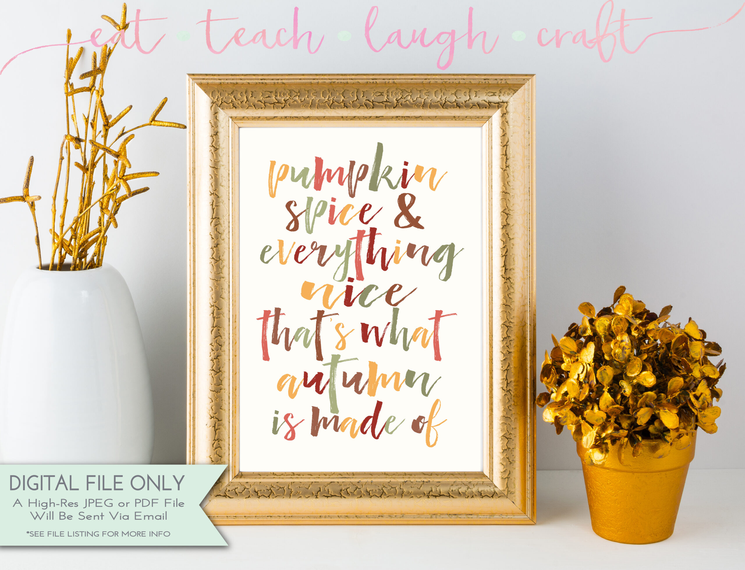 Pumpkin Spice & Everything Nice {Monthly Freebie} - Eat Teach pertaining to Pumpkin Spice And Everything Nice Free Printable