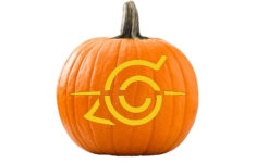 Pumpkin Stencil Banished Hidden Leaf Symbol - Etsy with regard to Naruto Pumpkin Stencil Printable