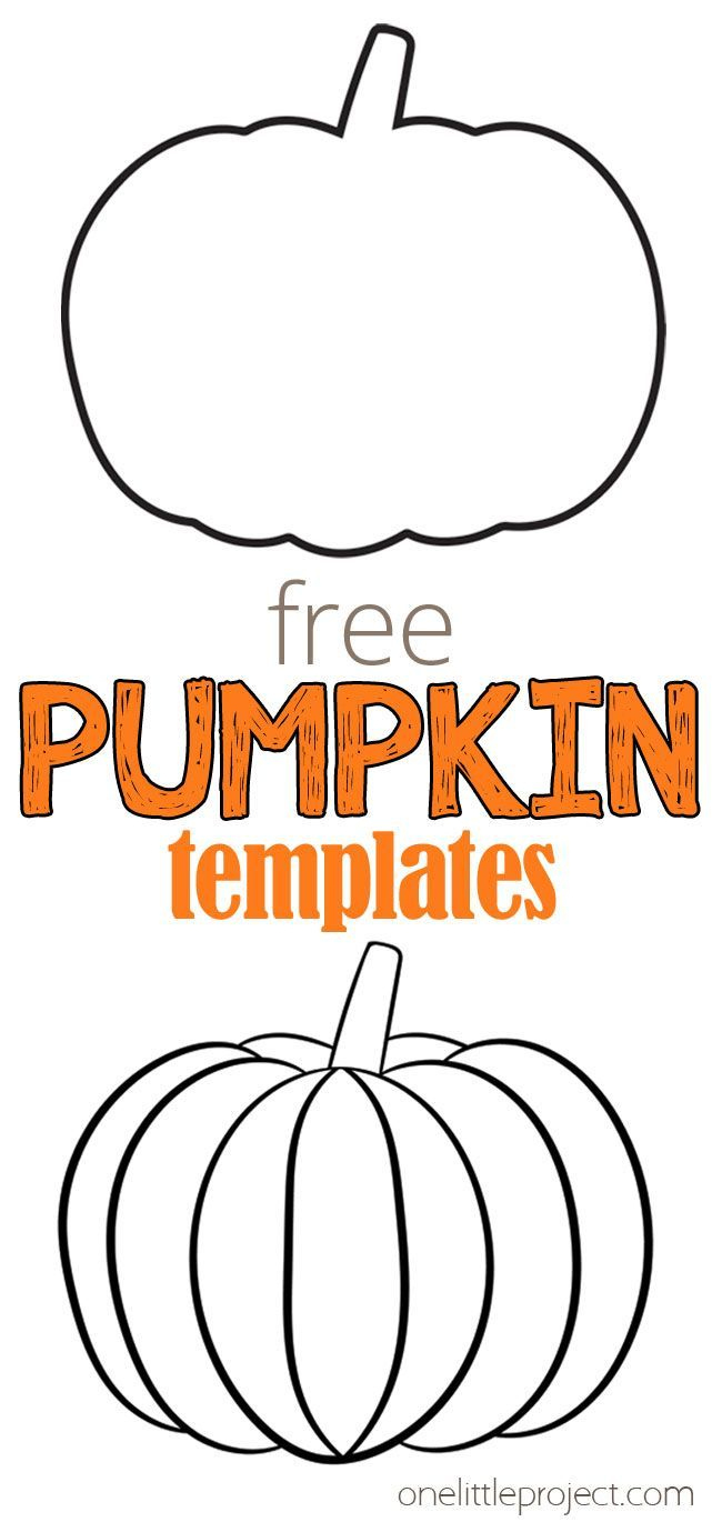 Pumpkin Template | Free Printable Pumpkin Outlines - One Little in Pumpkin Template Printable Preschool
