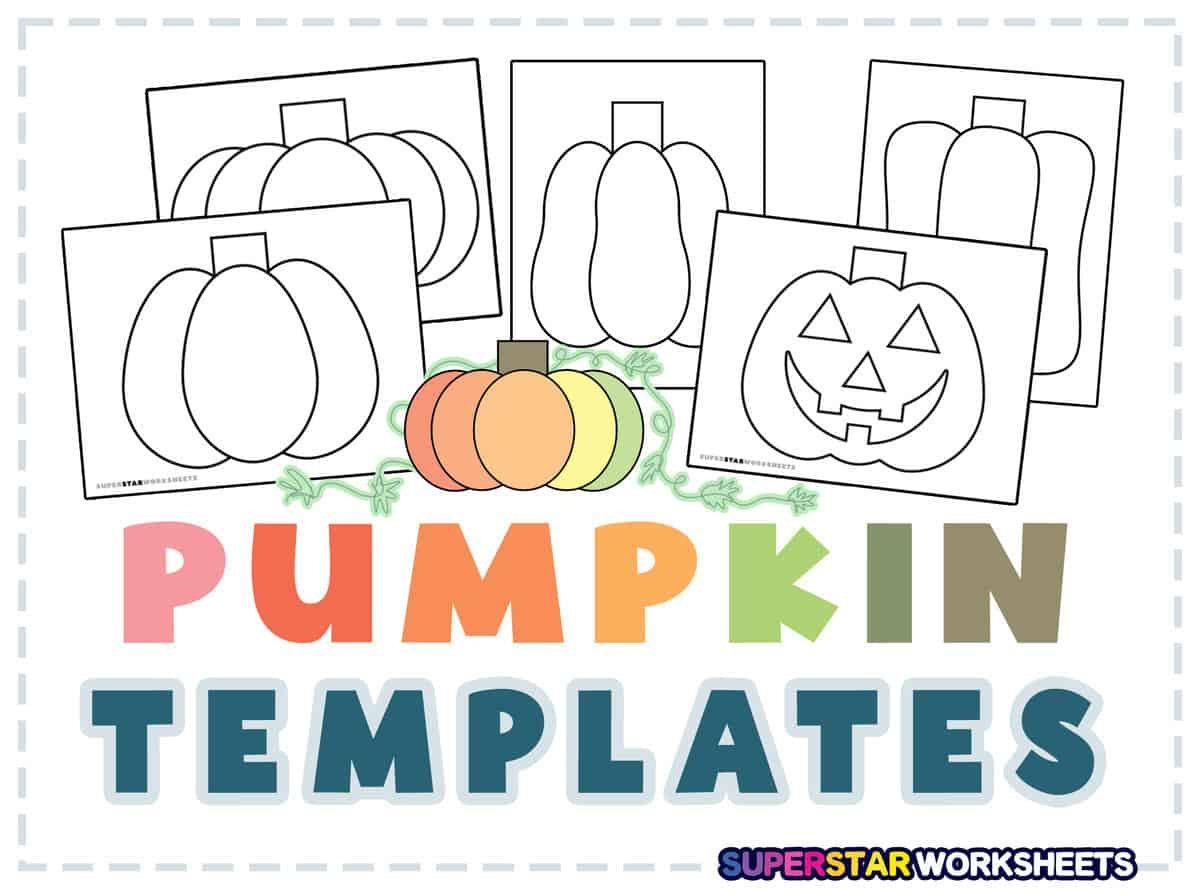 Pumpkin Template (Free Printables) - Superstar Worksheets with Free Printable Pumpkins For Bulletin Boards