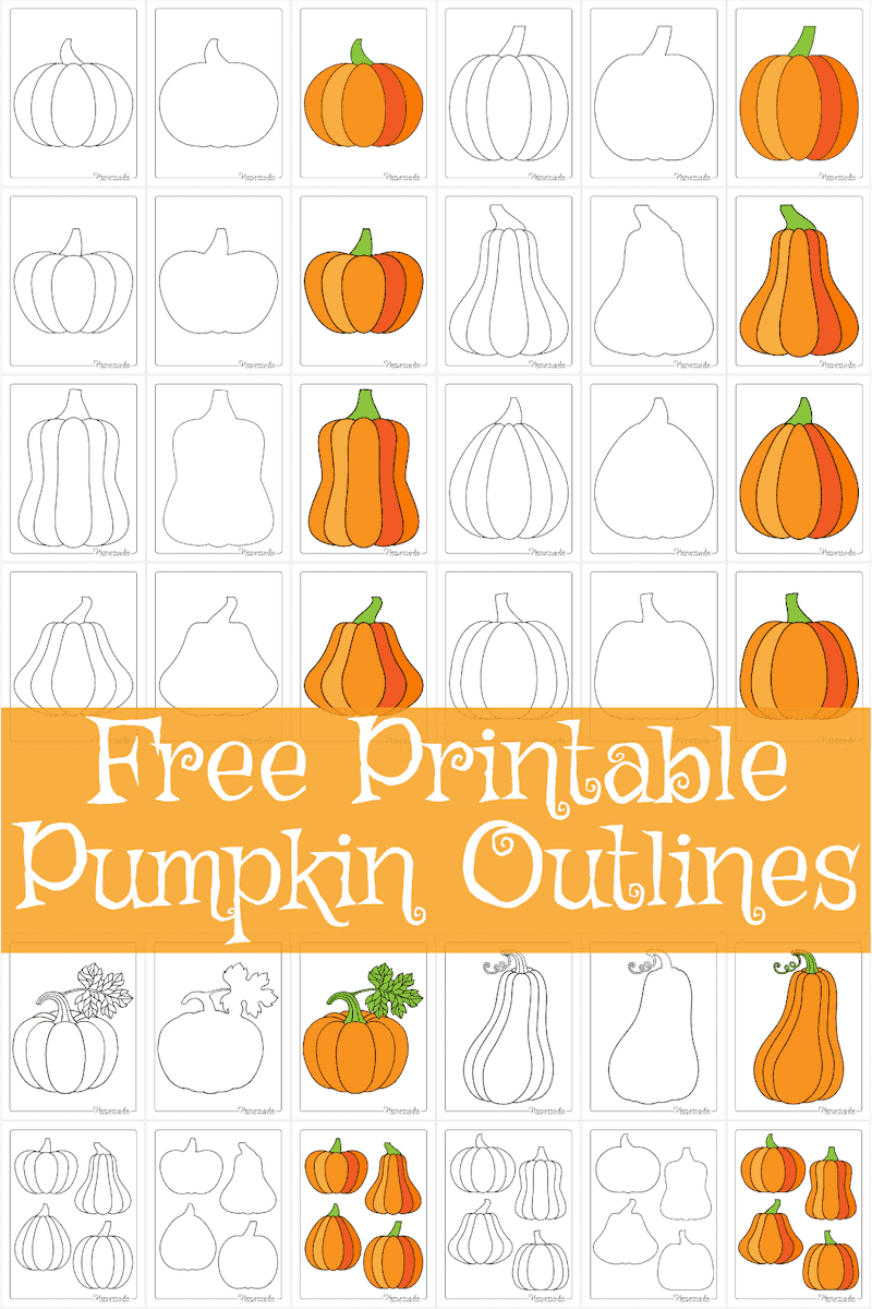 Pumpkin Template Printable Outlines &amp;amp; Patterns For Crafts in Pumpkin Shapes Printable Free