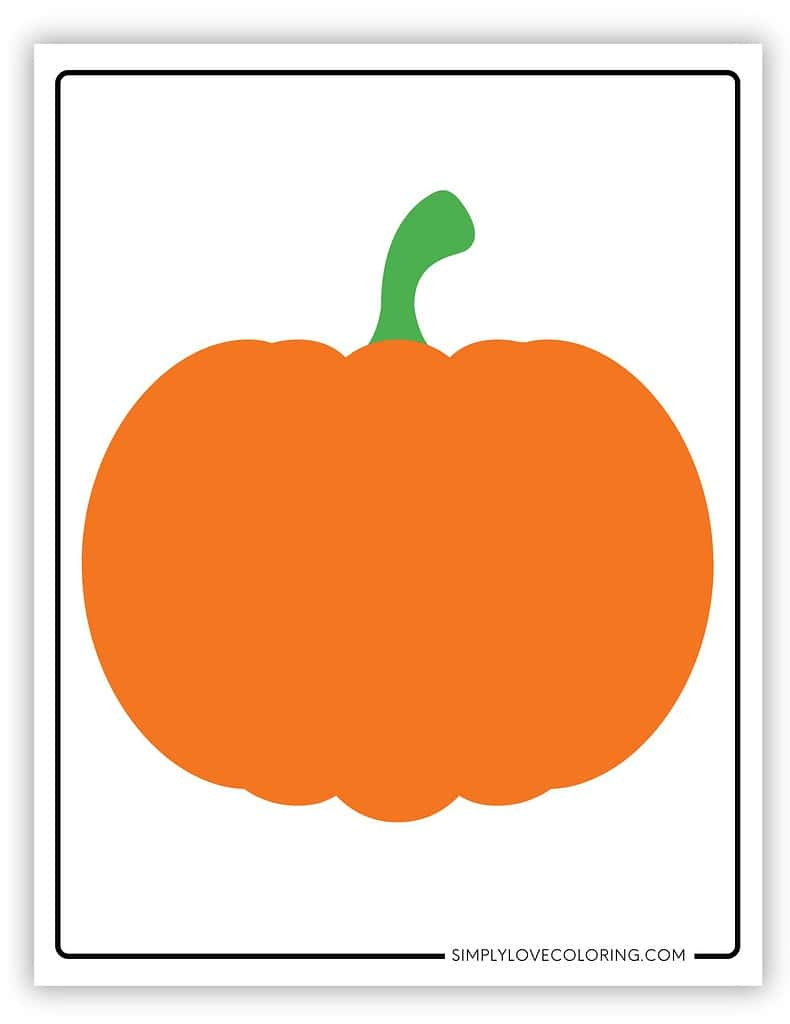 Pumpkin Templates (Free Pdf Printables) - Simply Love Coloring with Printable Orange Pumpkin Template