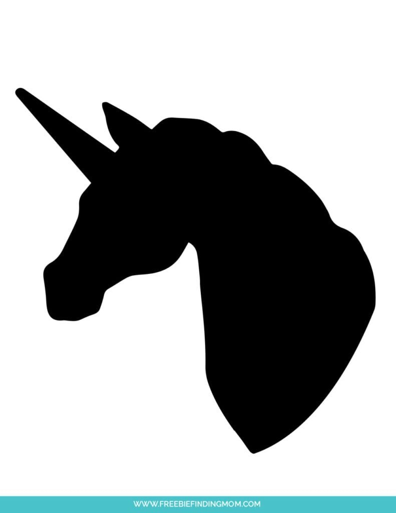 Pumpkin Unicorn Stencil For Carving (Free Printable) with Printable Outline Unicorn Pumpkin Stencil